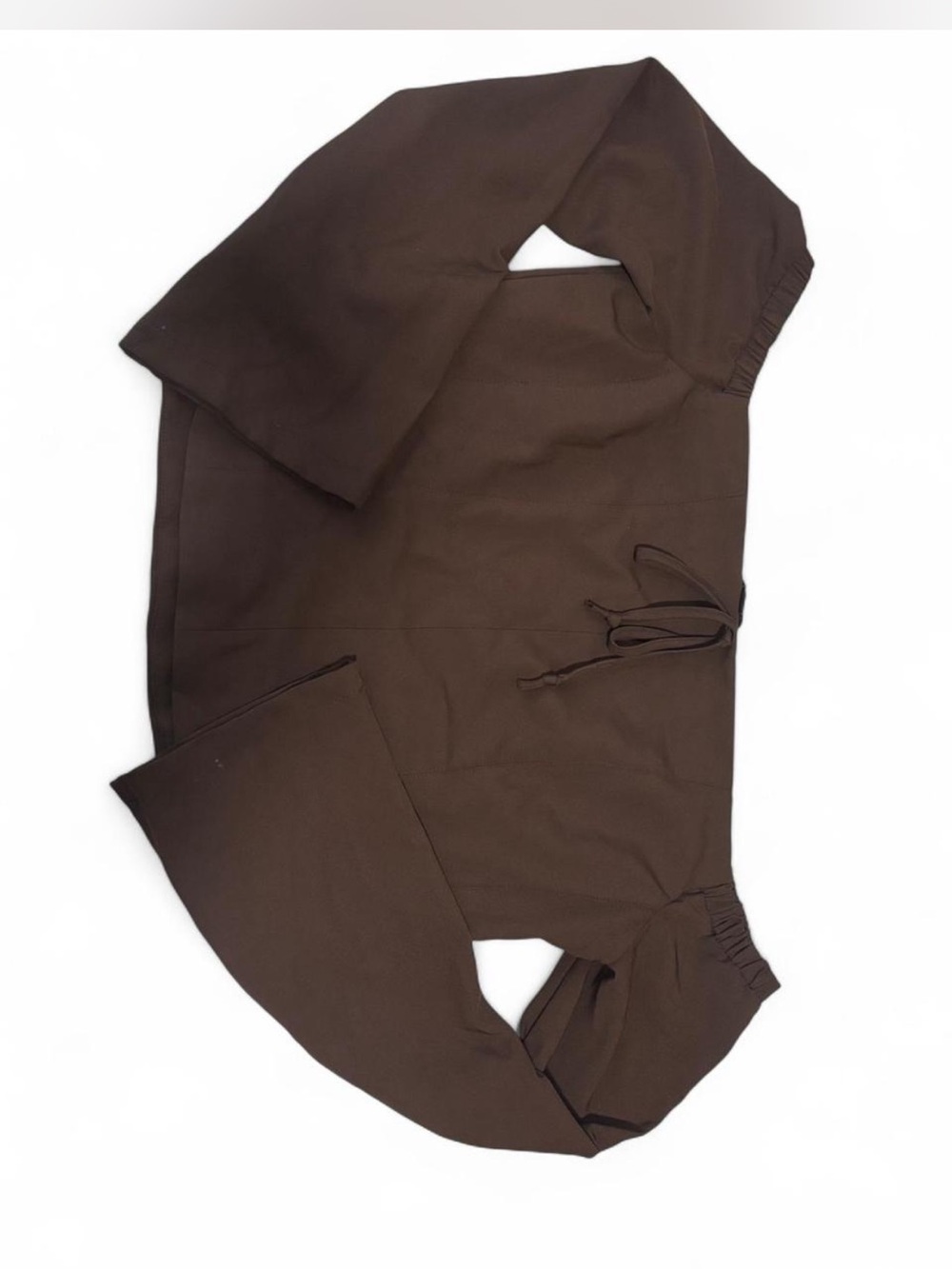 Brown off shoulder top